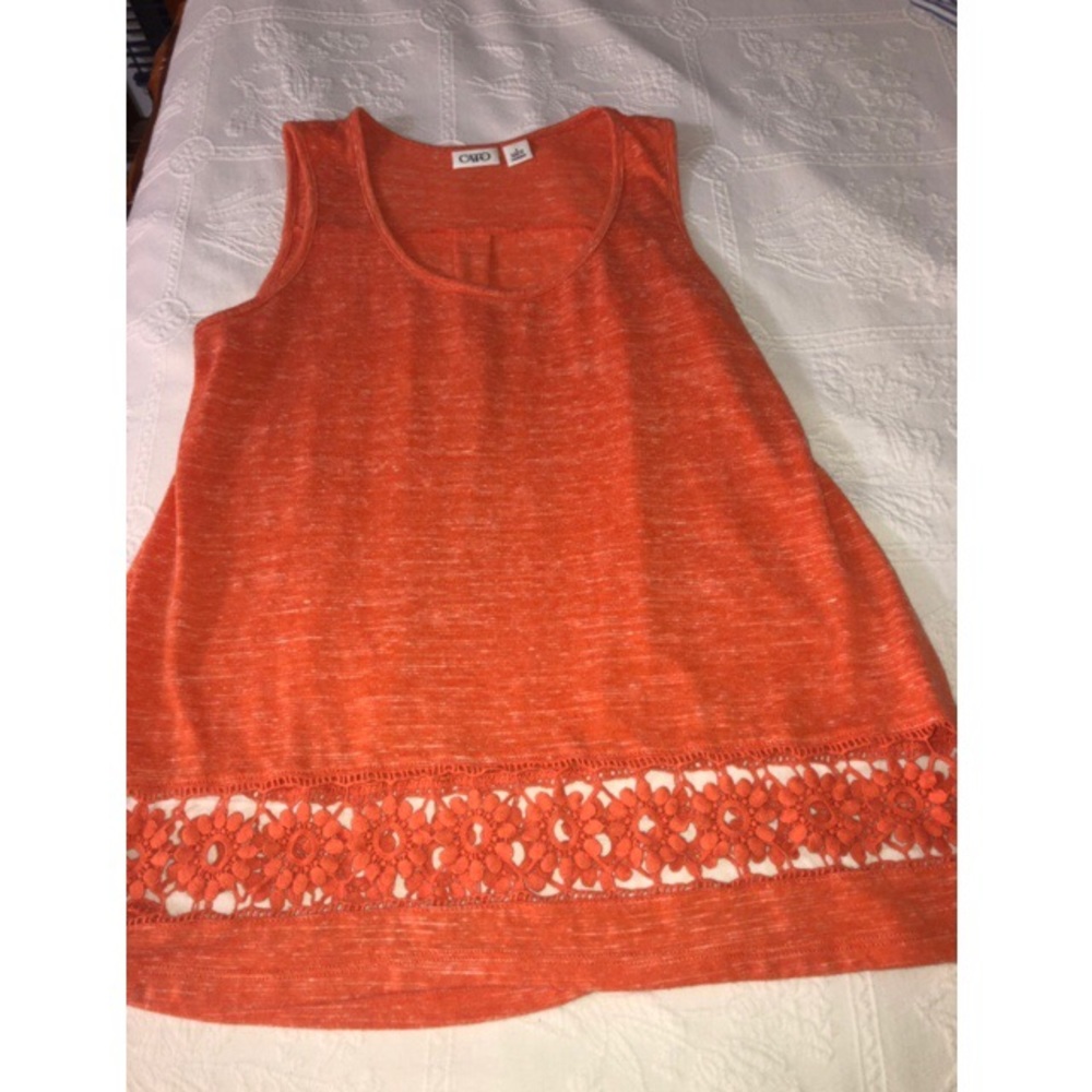 burnt orange cato tank top